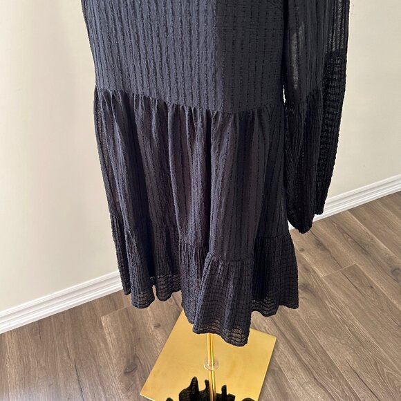 EUC MINKPINK Lylah Long Sleeve Dress in Black, Relaxed Fit, Size Large - Picture 9 of 16